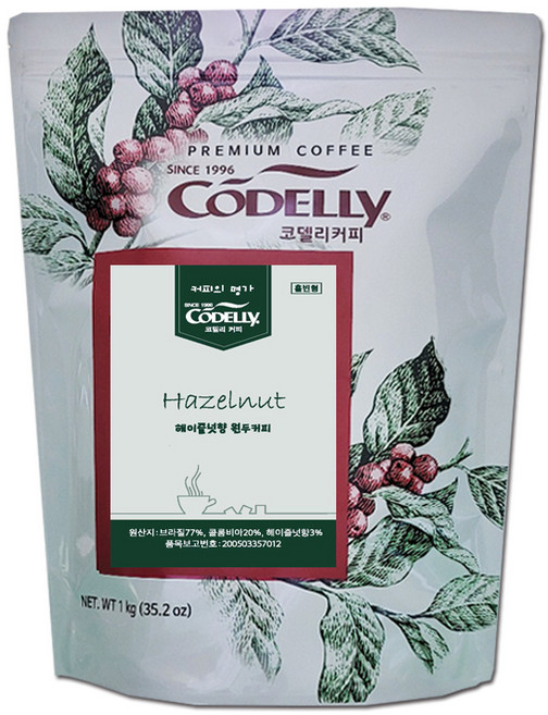 코델리 헤이즐넛분쇄커피, 1kg, 1개
