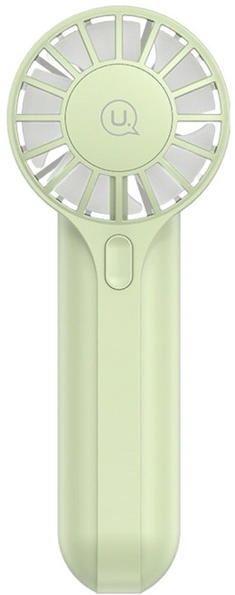 USAMS 優勝仕 高速手持迷你電風扇 1200mAh電池 三檔風力, ZB288, 綠色