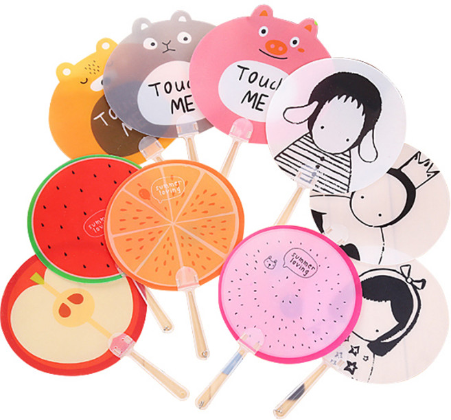 캐릭터 손부채, 랜덤발송, 10개