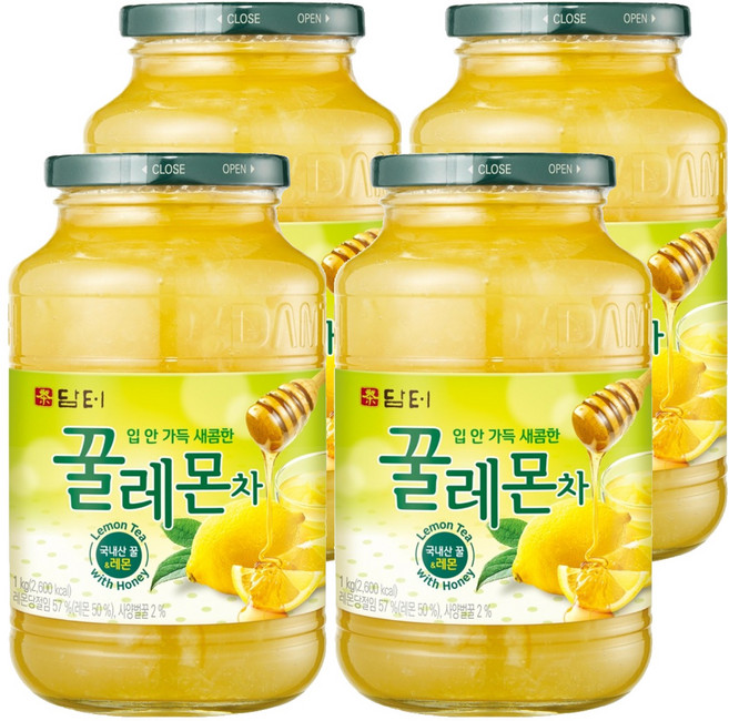 담터 꿀레몬차, 1kg, 4개, 1개입