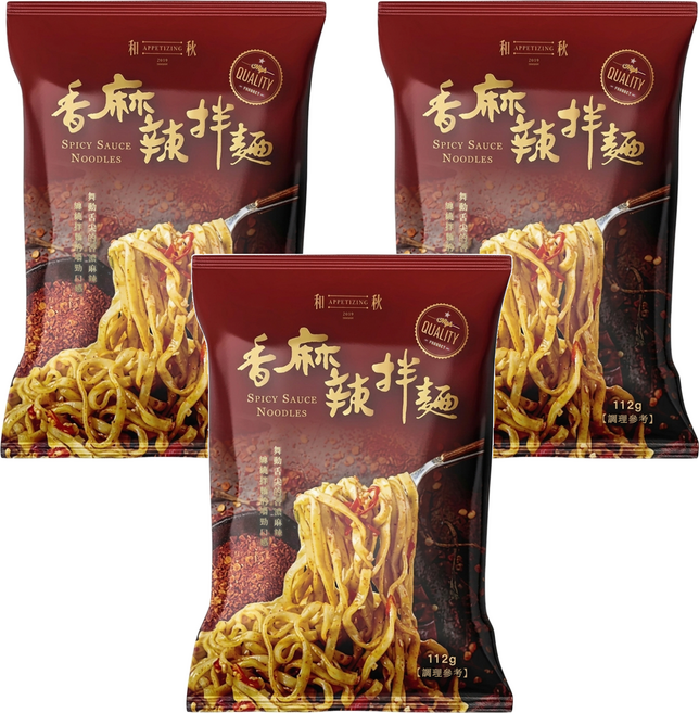 和秋 香麻辣拌麵, 3包