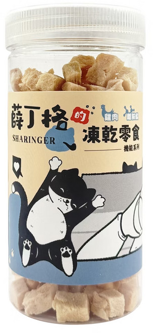 SHARINGER 薛丁格 貓凍乾零食, 雞肉 + 離胺酸, 1罐, 70g