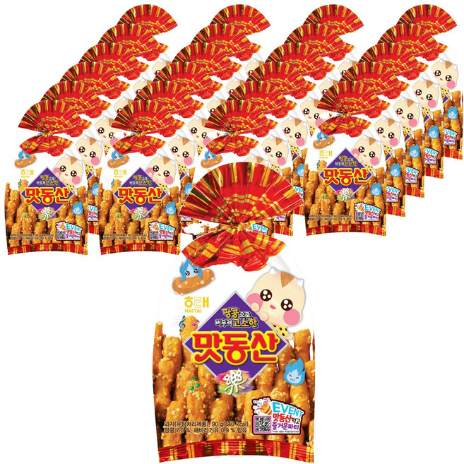 해태제과 맛동산, 90g, 24개