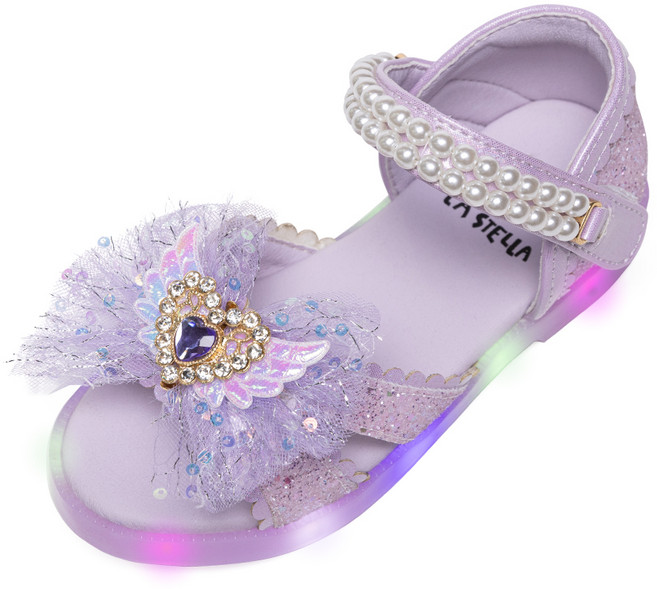 라스텔라 여아용 캐치하트 LED 샌들