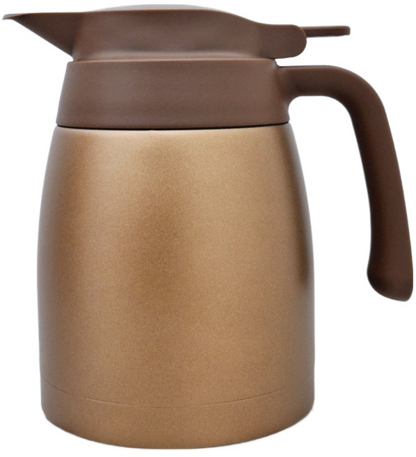 THERMOS 膳魔師 不銹鋼真空保溫壺 TTB-1001, 棕金色, 1個, 1L