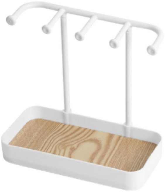 쿠캐치 악세사리 쥬얼리 보관 스탠드 진열대 거치대 트레이, 1개, 화이트