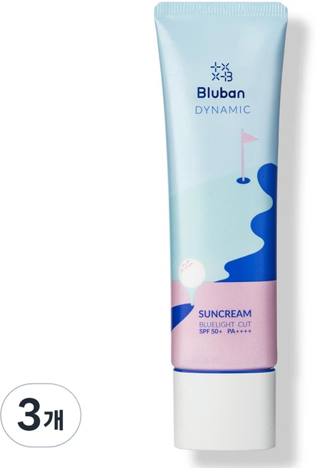 블루반 다이나믹 선크림 SPF50+ PA++++, 50ml, 3개 - 쿠팡