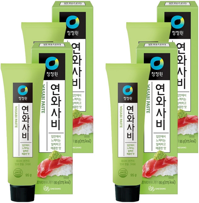 청정원 연와사비, 95g, 4개