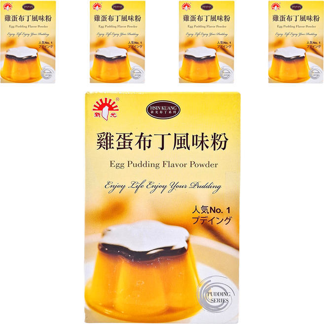 新光洋菜 雞蛋布丁粉, 100g, 5盒