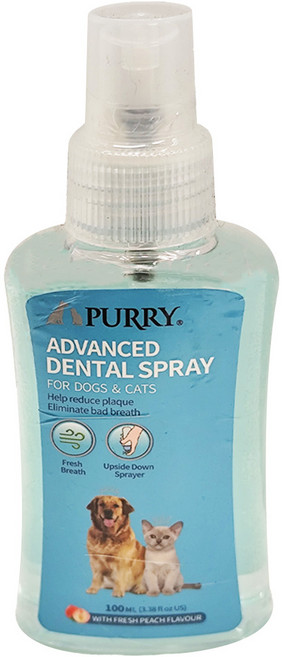PURRY 派銳 犬貓口腔清潔噴霧 水蜜桃, 1罐, 100ml