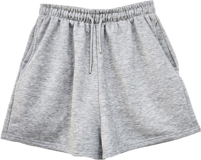 플랜데이 여성용 여름 데일리템 덴프 숏 밴딩팬츠 4부