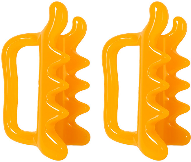 경이상점 올인원 괄사 마사지기, 2개, 옐로우