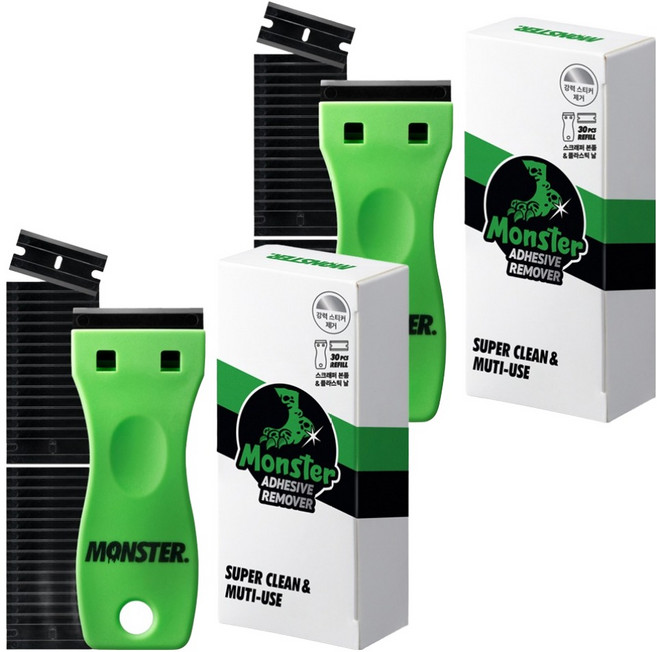 몬스터겔 교체형 멀티 스크래퍼 + 리필날 10p x 3개 세트, 2세트