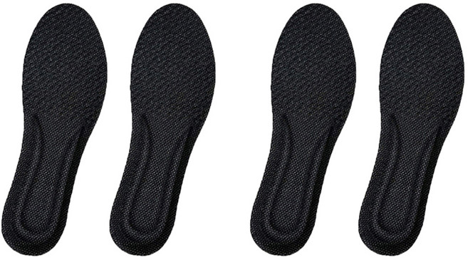 깨비다 부스트 메모리폼 기능성 깔창 블랙 양발 세트, 2세트