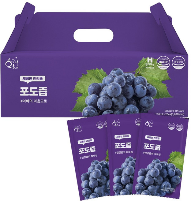 Hwanggeumine 葡萄汁, 20個, 100ml