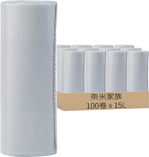 奈米家族 垃圾袋 顏色隨機 小, 15L, 100捲