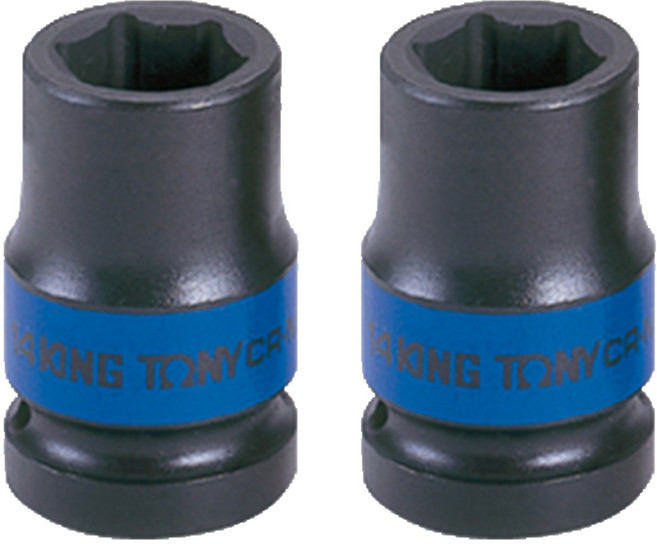 KING TONY 金統立 專業級工具1/2"DR.公制六角氣動標準套筒 KT453514M, 2個