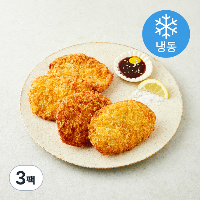 하늘푸드 수제 등심돈까스 10개입 (냉동), 600g, 3개