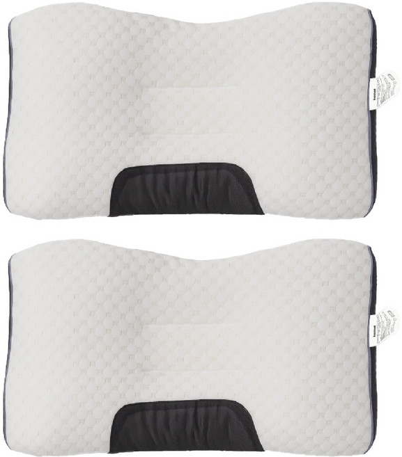 홈멧 목편한 잠 잘오는 경추 수면 베개, 혼합색상, 2개