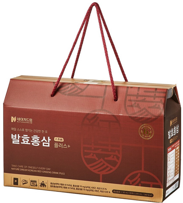 네이처드림 발효홍삼 플러스 30p, 1.5L, 1개