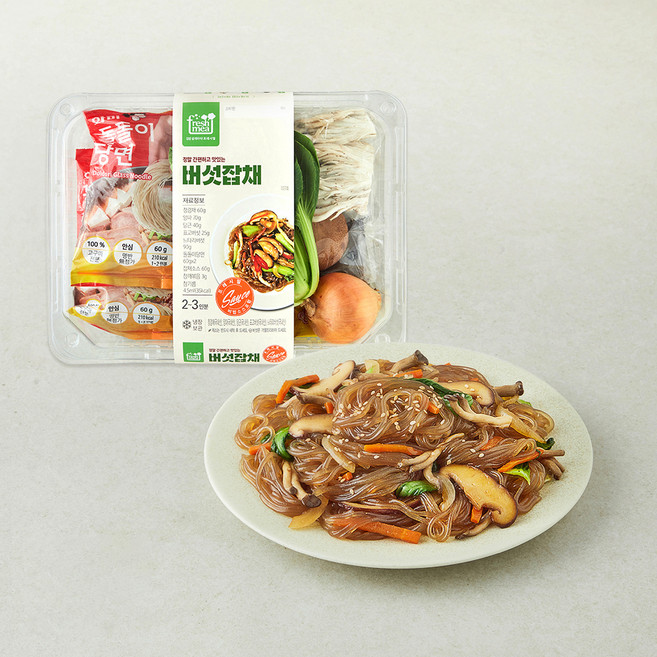 프레시밀 버섯잡채 재료 2~3인분, 472.5g, 1개