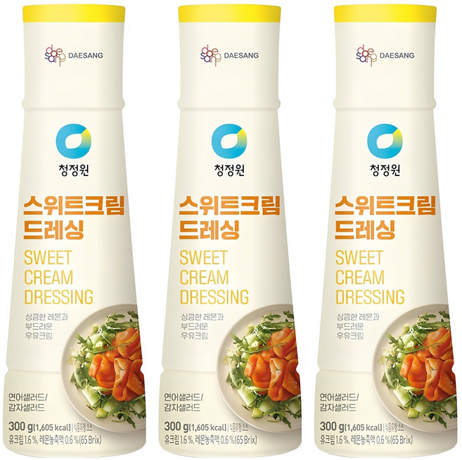 청정원 스위트크림, 300g, 3개