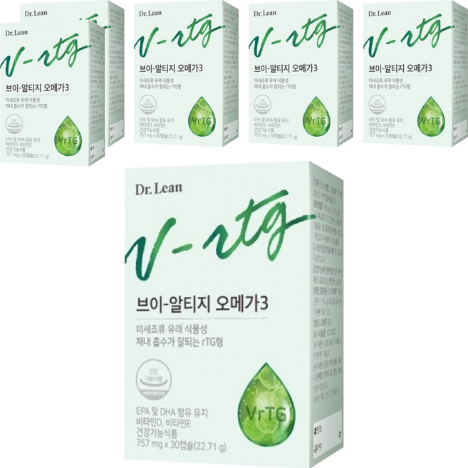 닥터린 브이 알티지 오메가3, 30정, 6개