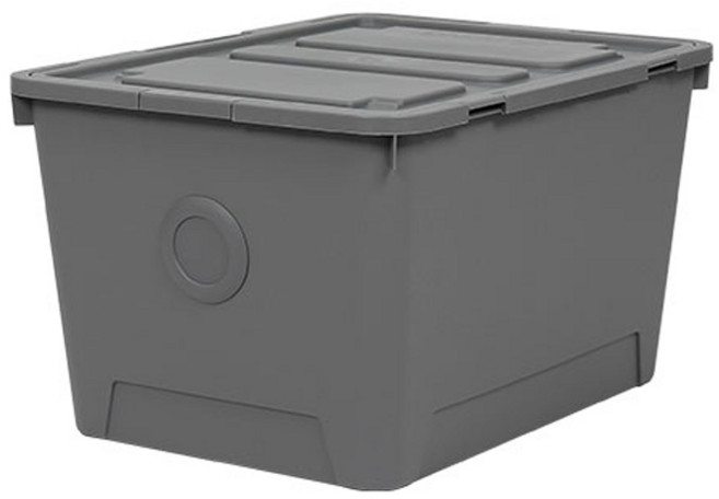 올리빙 도트 리빙박스, 크림그레이, 1개