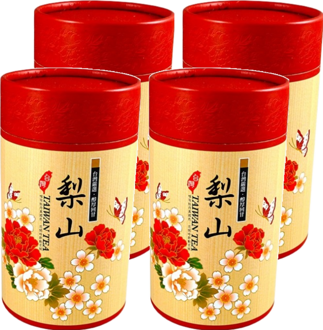 龍源茶品 鑫龍源 國色天香富貴牡丹梨山高冷茶葉禮盒, 茶葉 2罐, 2組