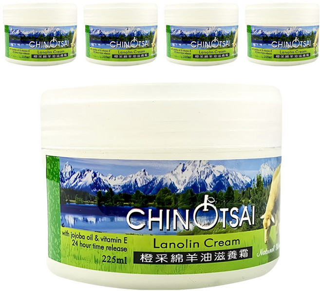 CHIN TSAI 橙采 綿羊油滋養霜, 225ml, 5罐