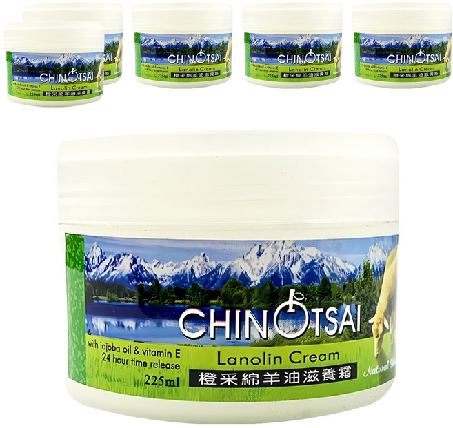 CHIN TSAI 橙采 綿羊油滋養霜, 225ml, 6罐