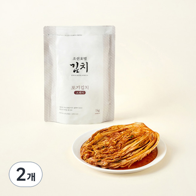 조선호텔 포기김치 프레시, 1kg, 2개