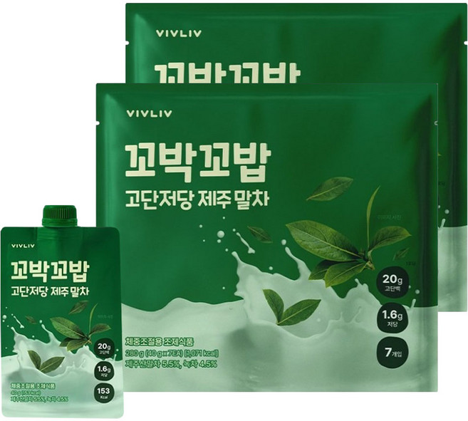 科寶科飯 高蛋白低糖代餐奶昔 濟州抹茶口味, 14個, 40g