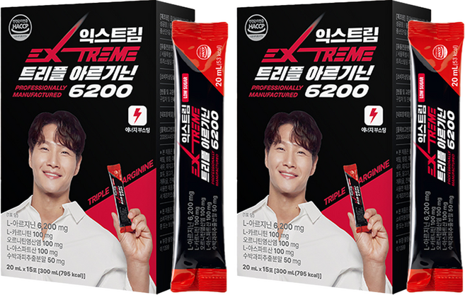 익스트림 트리플 아르기닌 6200mg, 300ml, 2개