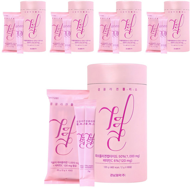 경남제약 결콜라겐 플러스 60포, 120g, 5개