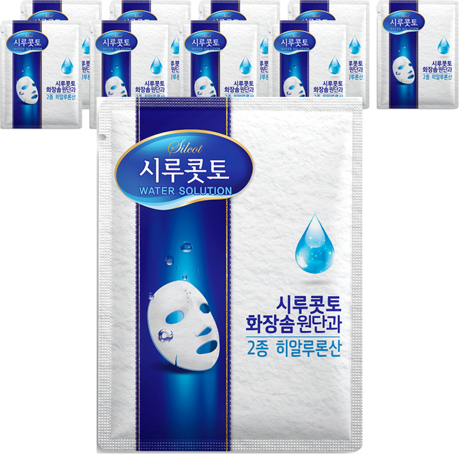 시루콧토 워터 솔루션 마스크팩 30ml, 1개, 10개입