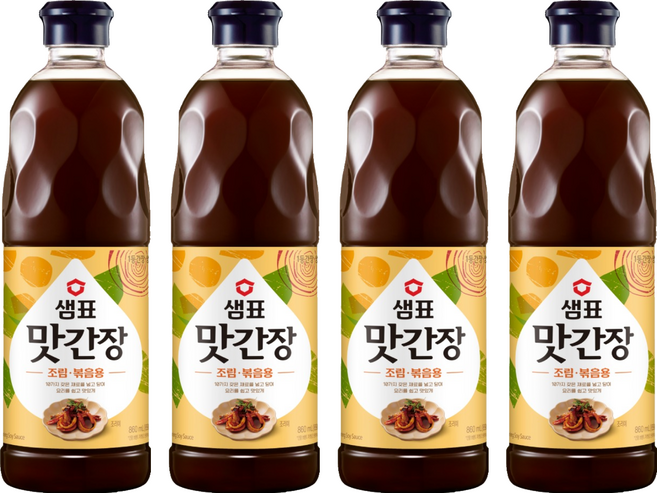 샘표 맛간장 조림볶음용, 860ml, 4개