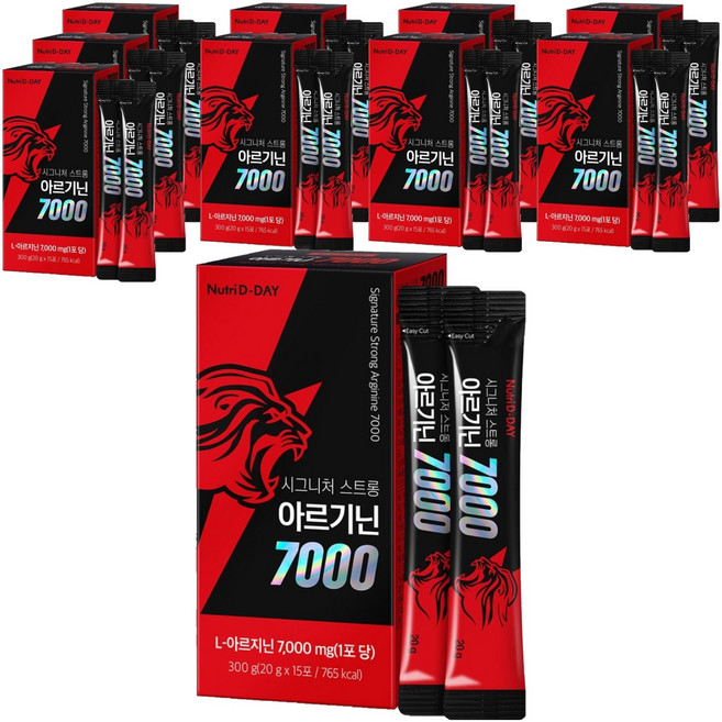 뉴트리디데이 시그니처 스트롱 아르기닌 7000 액상스틱 15p, 300g, 10개