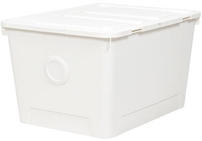 올리빙 도트 리빙박스, 크림화이트, 1개