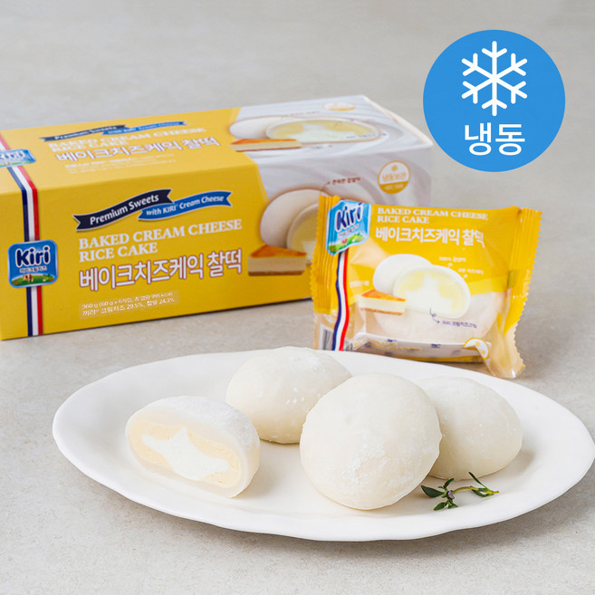 끼리 베이크 치즈케익 찰떡 (냉동), 60g, 6개입, 1개
