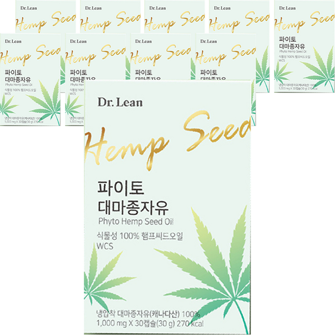 닥터린 파이토 대마종자유, 30정, 10개