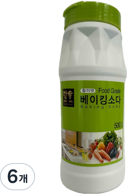 담울 참이맛 베이킹소다, 6개, 500g