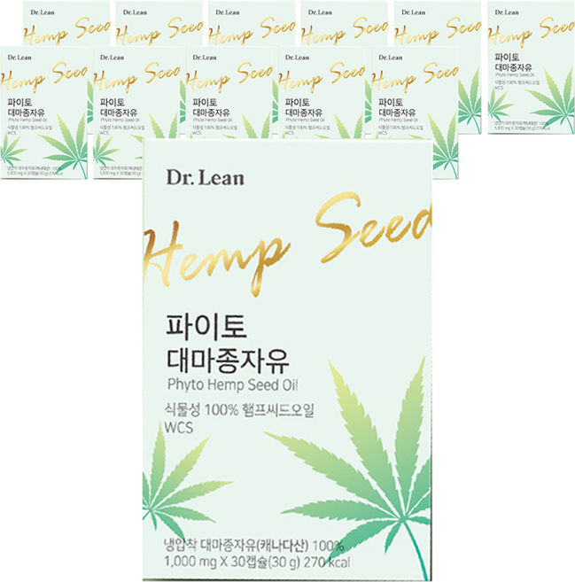 닥터린 파이토 대마종자유, 30정, 12개