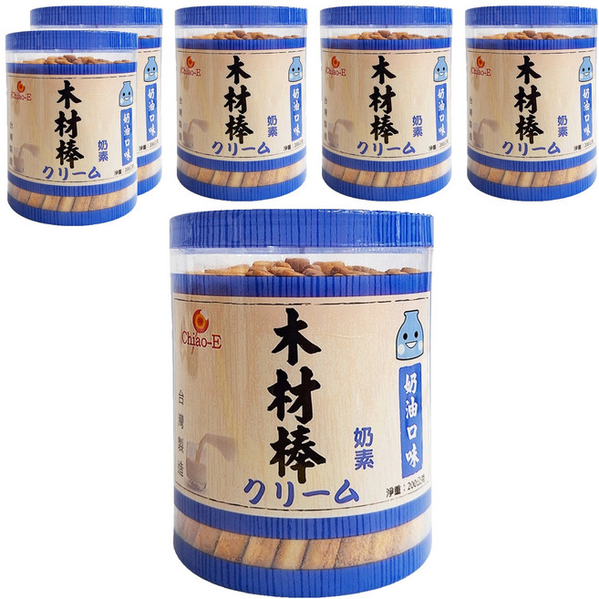 Chiao-E 巧益 奶油木材棒 奶素, 200g, 6罐