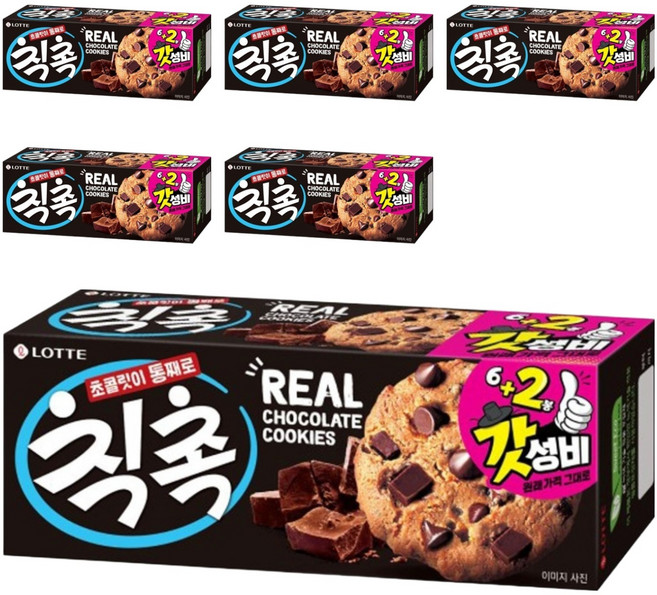 롯데웰푸드 칙촉, 120g, 6개