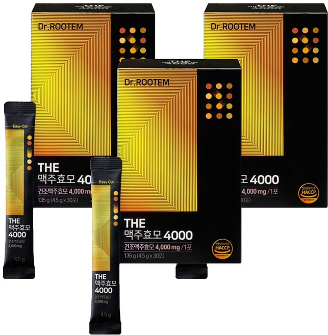 닥터루템 정품 THE 맥주효모 4000, 135g, 3개