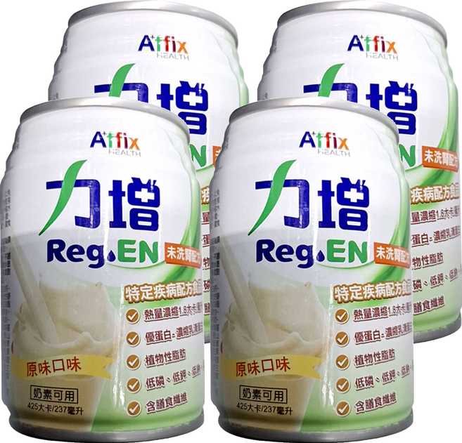 Affix 艾益生 力增 Reg.EN 未洗腎配方食品 原味口味, 237ml, 4罐