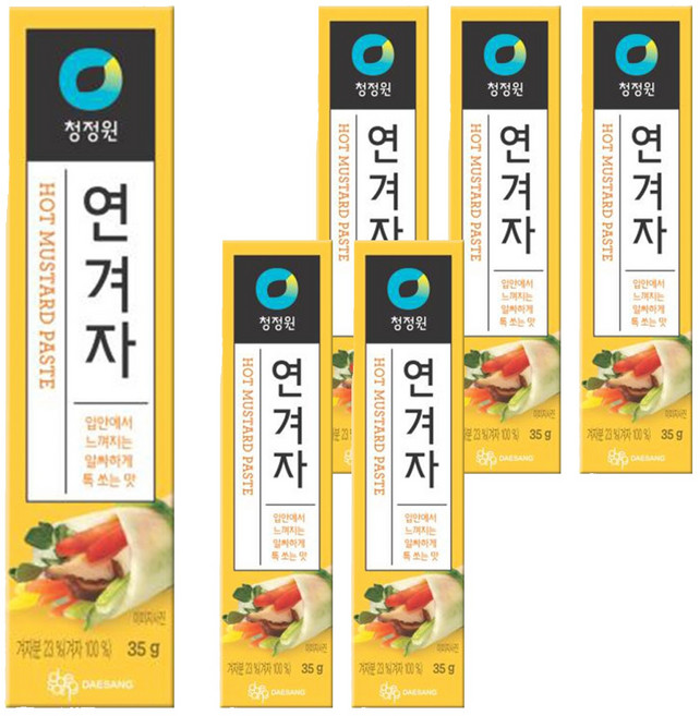 清淨園 黃芥末醬, 35g, 6條