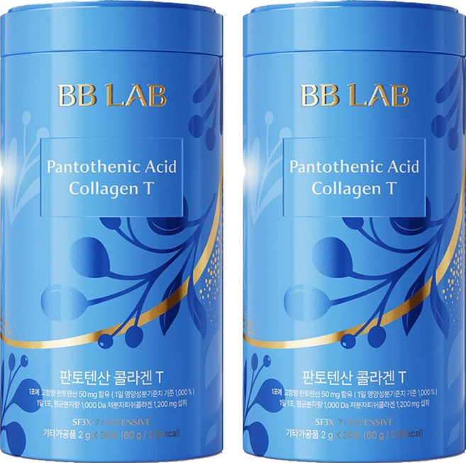 BB LAB 科研 泛酸膠原蛋白粉T隨身包, 30條, 2罐