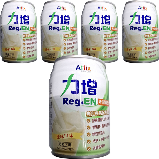 Affix 艾益生 力增 未洗腎配方 原味口味, 5罐, 237ml